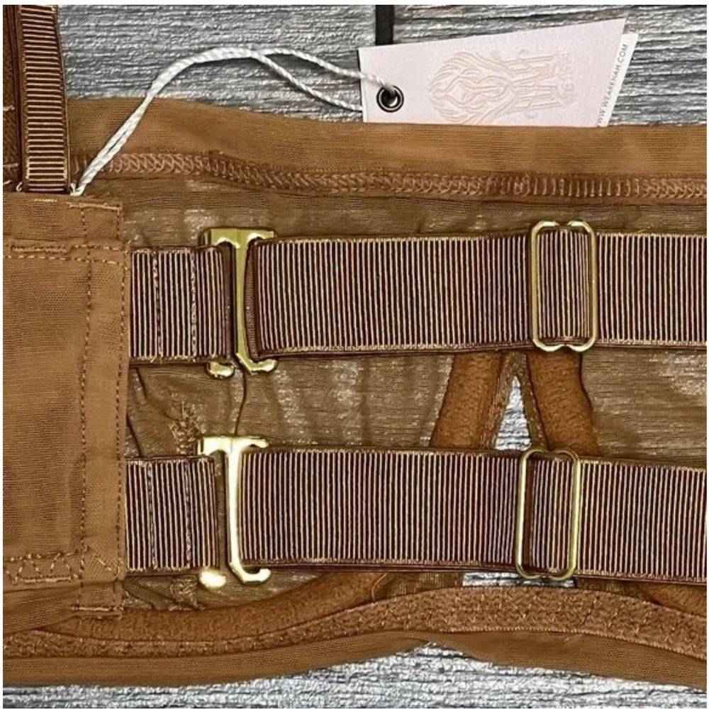 NWT We Are HAH X Free People Wired Bra 30-38C 30C 32C 34C 36C 38C Brown Sugar - Picture 10 of 13
